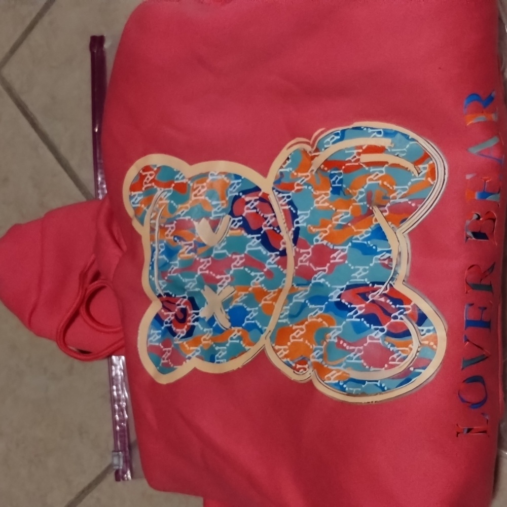Pink Lover Bear hoodie